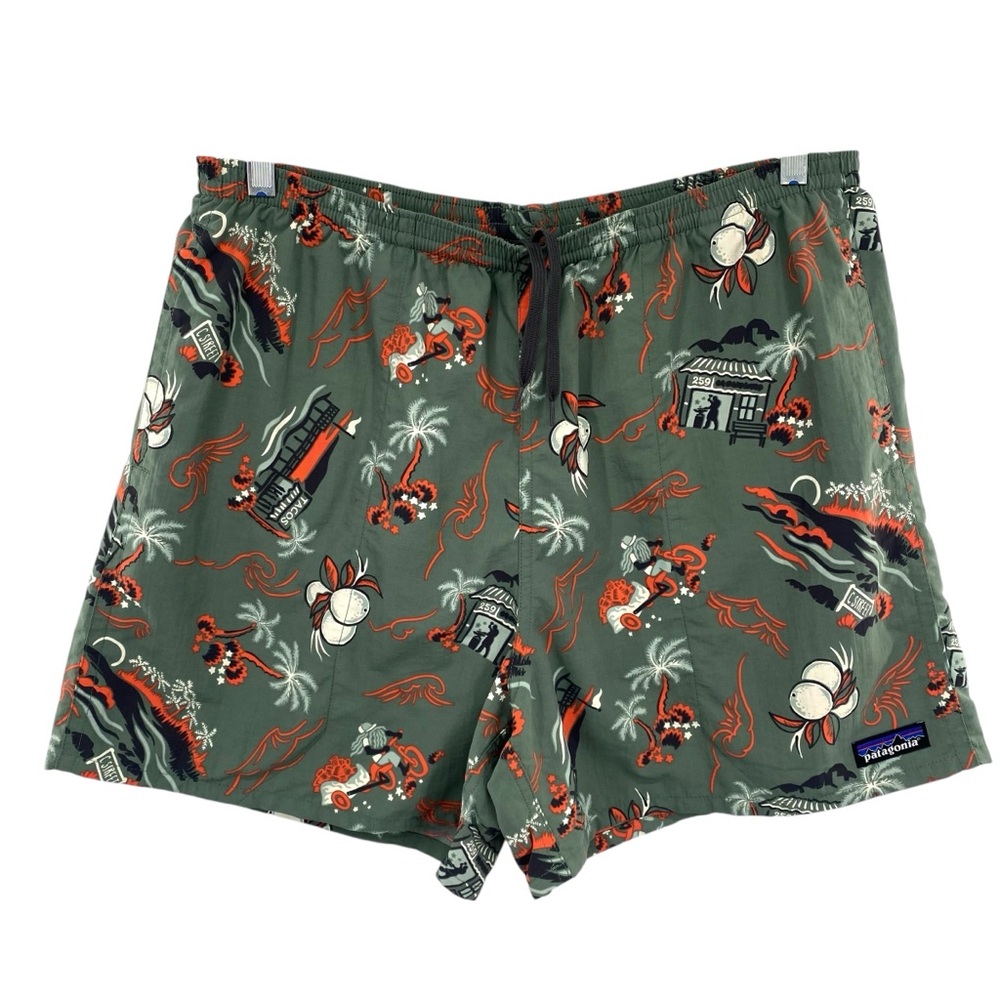 Patagonia Men’s Baggie Shorts C Street Tacos Hawaiian Swim Trunks